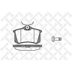 Комплект тормозных колодок, дисковый тормоз 274 005B-SX