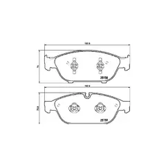 SP2316 колодки дисковые перед.! с антискрип. пл. Audi A6/A7/A8 2.8FSi/4.2FSi/3.0TDi 09>