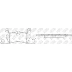 Колодки тормозные VW TOUAREG 3.0-4.2 10-/PORSCHE CAYENNE 3.0-4.8 10- задние