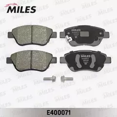 Miles E400071 Колодки тормозные (Смес, Low-Metallic) передние (FIAT ALBEA/DOBLO (119)/ OPEL CORSA D) (без датчика + болты) (TRW GDB1700) E400071
