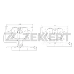 Колодки тормозные Zekkert XZK-BS-1137