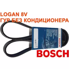 Ремень генератора Bosch 5PK1110 Logan 8v до 2014 Largus 8v до 2014 ГУР БЕЗ КОНДИЦИОНЕРА 1987947926