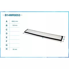 Фильтр салонный пылевой CWORKS B14MR0053 для BMW 3(E46) 98-05,X3(E83) 04