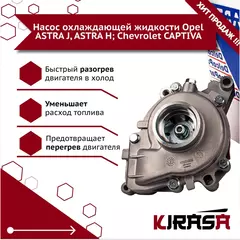 Насос охлаждающей жидкости Opel ASTRA J, ASTRA H; Chevrolet CAPTIVA 12630084; 1334154/ Опель Астра/ Шевроле Каптива