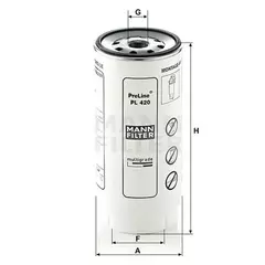 Топливный фильтр MANN-FILTER PL420X