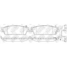 Колодки тормозные дисковые задние Серия:HI-Q CHEVROLET TAHOE (GMT900), CADILLAC ESCALADE, CADILLAC E