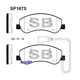 Колодки тормозные FORD TRANSIT 330/350 06-/VW AMAROK 10- передние с датчиком