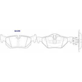 Колодки тормозные BMW E81/E87/E90/E91/E84 X1 задние