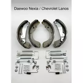 Колодки тормозные задние на Daewoo Nexia, Chevrolet Lanos с установочным комплектом