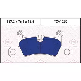 Колодки тормозные TATSUMI TCA1250 VW Touareg 10->PORSCHE Cayenne 10->
