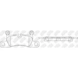Колодки тормозные VW TOUAREG 3.0-4.2 10-/PORSCHE CAYENNE 3.0-4.8 10- задние