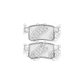 SP2103 колодки дисковые задние! с антискрип. пластинами Honda Accord all 08>