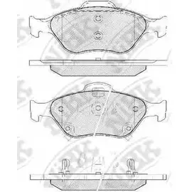 Колодки тормозные TOYOTA Yaris (06-) (1.0/1.3/1.5) передние (4шт.) NIBK