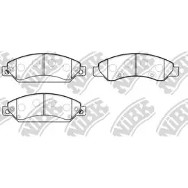 Колодки тормозные передние CADILAC ESCALADE III (2006-2016), CHEVROLET Avalanche II/ Express/ Silverado 1500 II/Tahoe III (GMT 900)