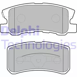 Колодки тормозные задние, комплект MITSUBISHI PAJERO II-IV(1990-2004), CITROEN C4 II (2011- ), PEUGEOT 4008 (2012- ), JEEP COMPASS (2006- )