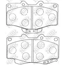 Колодки тормозные дисковые передн. TOYOTA Hilux euro 2.4L 90-91/ Land Cruiser Prado 88-02/ 4runner 8