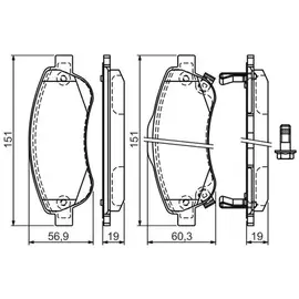 0 986 494 379 колодки дисковые! передние  Honda CR-V 2.0/2.2D/2.4 06>