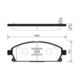 Колодки тормозные Sangsin Brake SP1365 Передние