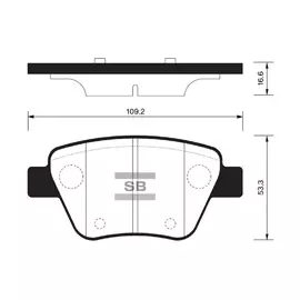 Колодки тормозные Sangsin Brake SP2314 Задние