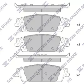 Колодки тормозные CHEVROLET TAHOE/CADILLAC ESCALADE 15- задние