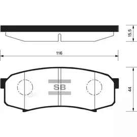 Колодки Тормозные Задние SANGSINBRAKE SP2040