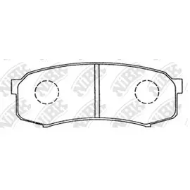 Колодки тормозные NiBK PN1243