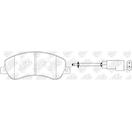 Колодки тормозные NiBK PN0444W Передние