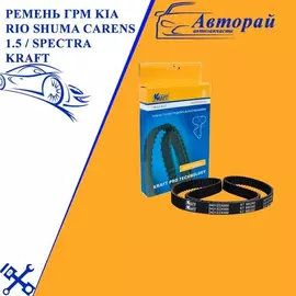 Ремень ГРМ KIA Rio SHUMA CARENS 1.5 / Spectra KRAFT KT685302 - арт. MB137STS22