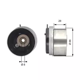 m/1067126/GATES/Ролик ГРМ натяжной Aveo (T250) 1,4 (05-) (T300) 1,6 (11-) Cruze 1,8 (09-) GATES