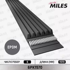 Ремень приводной поликлиновой 6PK1570