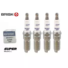 Э/00013317/BRISK (Чехия)/Свеча зажигания ZETEC ГАЗ дв.Крайслер, FORD Focus,Mondeo, VOLVO (медный электрод)