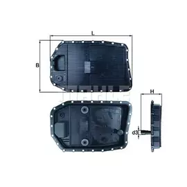 Фильтр АКПП BMW: 1-serie (E81/E82/E87/E88) 116-135i/D/M 05-13, 3-serie (E90/E91/E92/E93) 316-335i/xi/D 04-13, 5-serie (E60/E61) 520-540i/D 03-10 (АКПП - 6HP19/21)