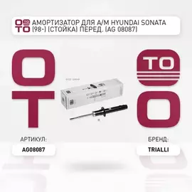 N/50074590/TRIALLI/Амортизатор подвески Hyundai Sonata(98-) пер газонап (стойка) (TRIALLI)