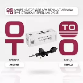 Амортизатор для а/м Renault Arkana (19-) (стойка) перед. лев./прав. (AG 09065)