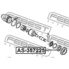 FEBEST AS-357225 Подшипник привода колеса NISSAN MURANO Z50 AS-357225