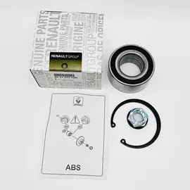 Подшипник передней ступицы Arkana, Duster, Fluence, Kaptur, Megane-3 (к-т гайка, стопор) (c АБС) 402107049R, 402108022R, R155.87