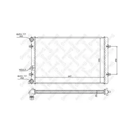 Радиатор Основной STELLOX 1025006SX