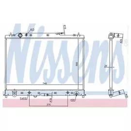 Основной радиатор (двигателя) Nissens 68525 для Mazda CX-9 - NISSENS арт. 68525