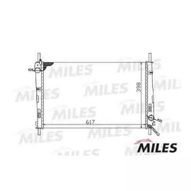 Радиатор MILES ACRM078 FORD MONDEO 1.8/2.0 01- - MILES арт. ACRM078