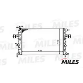 Радиатор (механическая сборка) OPEL ASTRA G 1.4-2.2 98-06) (NISSENS 630041) ACRM034