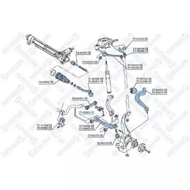 Сайлентблок рычага нижнего передний внутренний для Audi A4/A5 all 07 7700853SX STELLOX