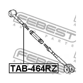 Рычаг подвески прав Febest TAB-464RZ