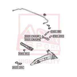 Тяга задняя HONDA HONDA CIVIC 1991-1995 EG/EH/MA HONDA CIVIC EG/EH/MA 1991-1995 HONDA CR-V 1996-2002