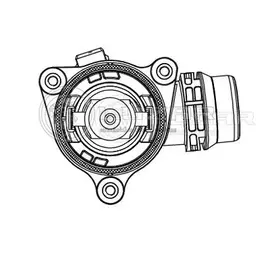 Термостат с нижней крышкой BMW 1 E81/E87 (04-)/ 3 E46 (98-)/ 3 E90 (05-)/ X3 E83 (04-)