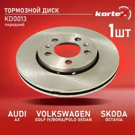 Диск торм. AUDI A3VW GOLF IVBORASKODA OCTAVIA 98-POLO SEDAN 10- перед.вент.(d256mm) KD0013