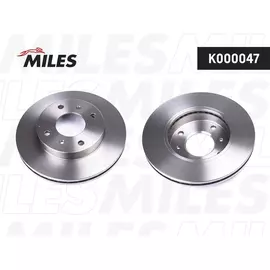 Диск тормозной передний MILES K000047 для а/м Nissan Almera N16, Primera P10-11, R14 257 мм