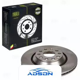 диск тормозной TRIALLI для а/м Audi A3 (03-)/VW Golf V (03-)/Golf VI (08-) зад. d=310 DF 180128