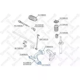 Опора шаровая FORD/MAZDA FIESTA/FUSION/2 01- нижн.лев./прав.