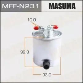 Фильтр топливный Nissan Qashqai (J10) 07-13, Murano 08- (M9R, YD25DDTI) Masuma