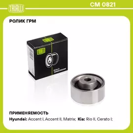 Ролик ГРМ Hyundai Accent (ТагАЗ) 00-, Verna, Elantra (XD) 00-06, Getz Kia Rio 05-11 направл Trialli
